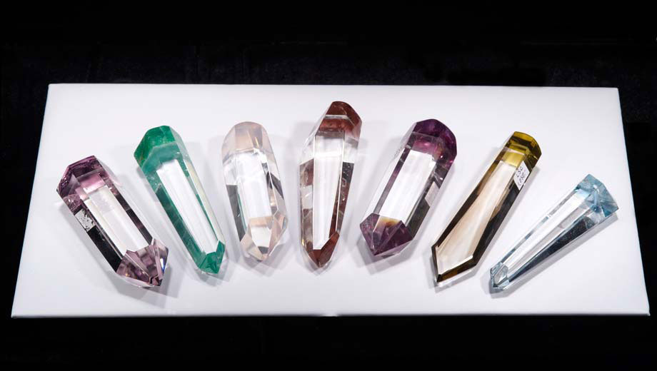 A variety of high quality crystal healing wands