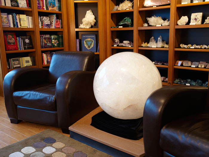 Giant Brazilian quartz sphere