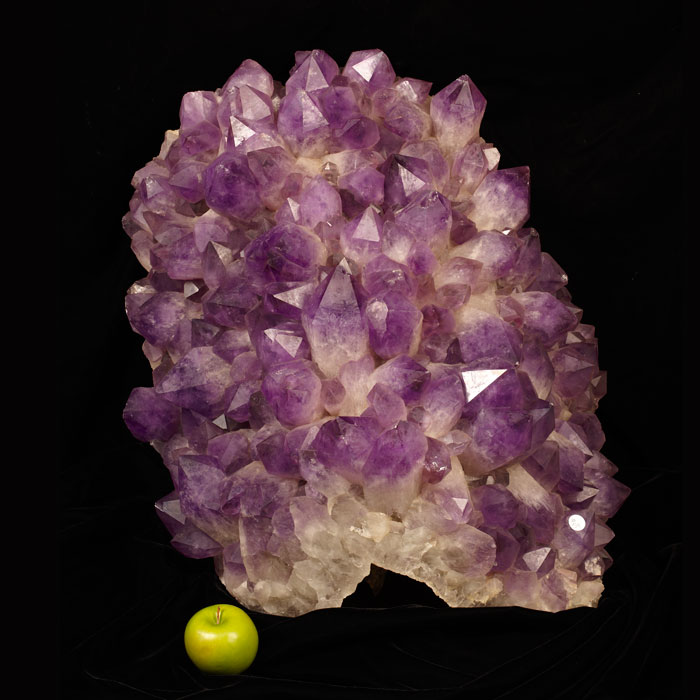Large and rare Bolivian amethyst cluster