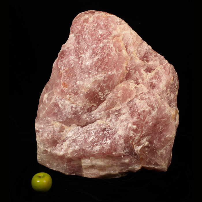 Large rose quartz specimen