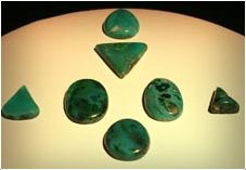 Gemstone Cabochons at Points of Light