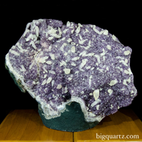 Large amethyst geode with calcite for sale interior designers