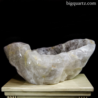 Large girasol quartz bowl for sale interior designers